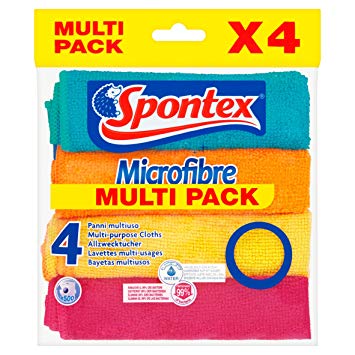 PANNO SPONTEX MICROFIBRA COLx4
